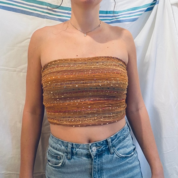 Versatile multicoloured scarf/wraparound - Picture 2 of 4